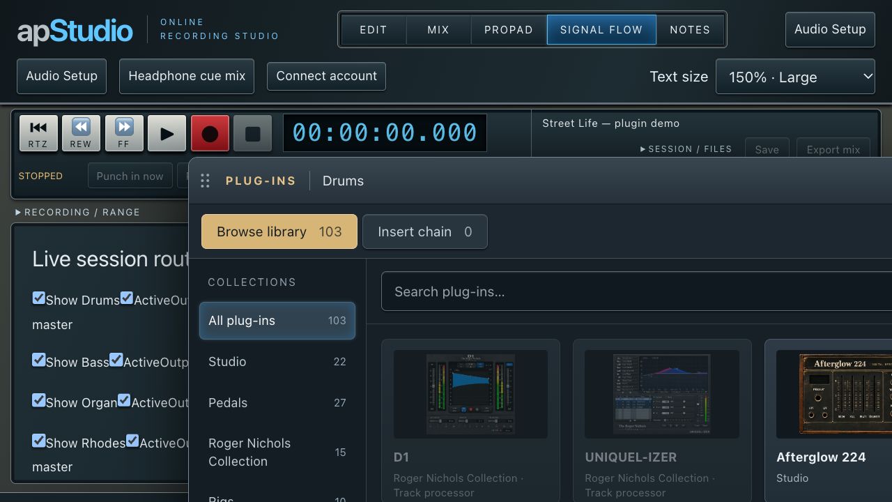 apStudio Online Plugin workspace